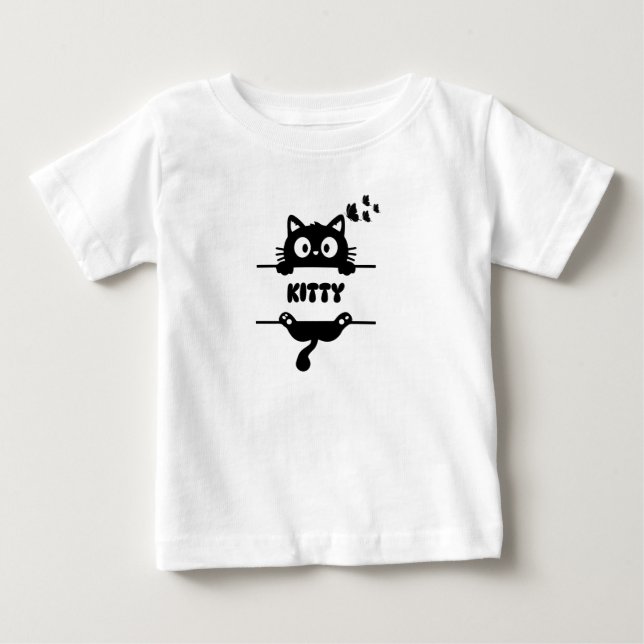 Camiseta De Bebé un gatito (Anverso)
