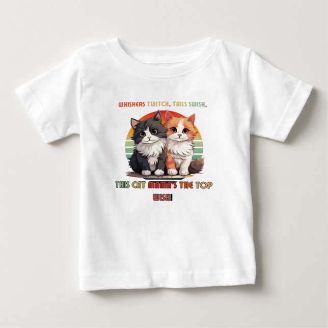 Camiseta De Bebé Un gato acaba de llevar a otro (Anverso)
