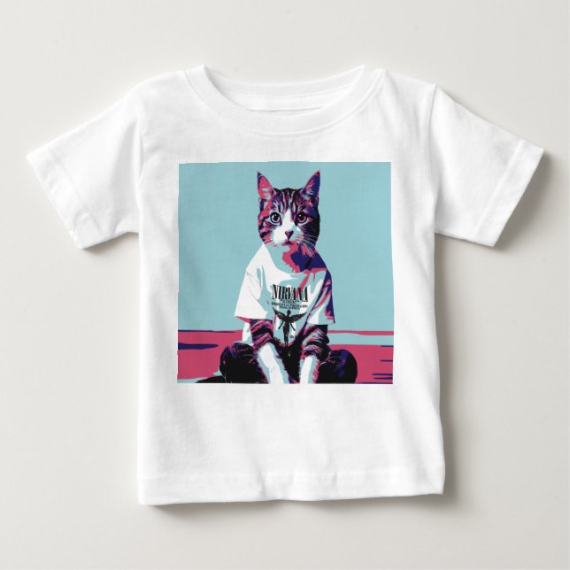 Camiseta De Bebé Un gato chillin' (Anverso)