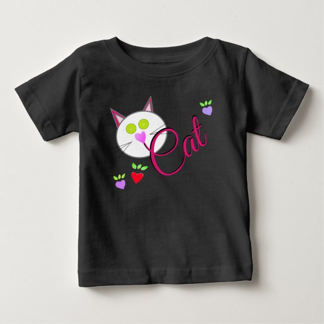 Camiseta De Bebé Un gato gatito (Anverso)