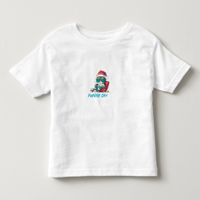 Camiseta De Bebé Un gato gracioso (Anverso)