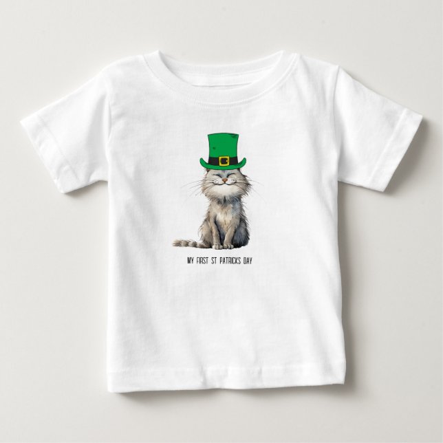 Camiseta De Bebé Un gato irlandés feliz (Anverso)