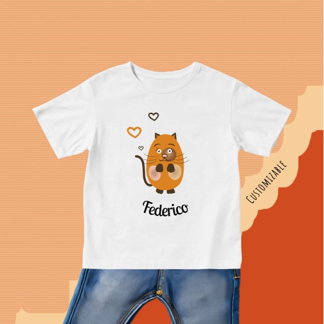 Camiseta De Bebé Un gato moreno (Subido por el creador)