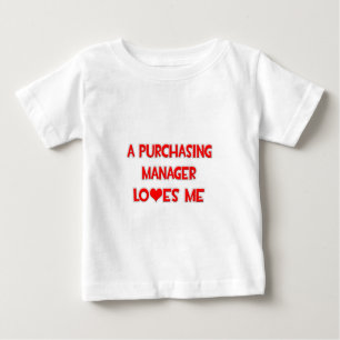 Camiseta De Bebé Un Gestor de Compras Me Ama