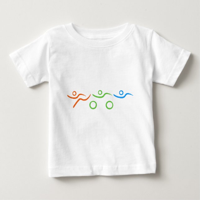 Camiseta De Bebé Un gran regalo de Triatlón para tu amigo o familia (Anverso)