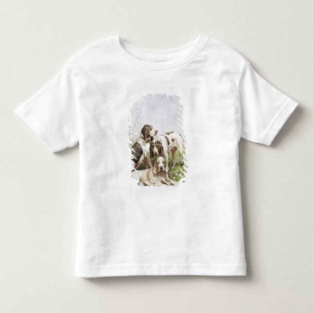 Camiseta De Bebé Un grupo de perros franceses (Anverso)
