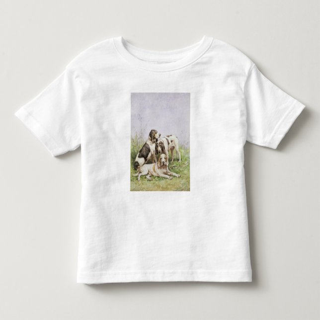 Camiseta De Bebé Un grupo de perros franceses (Anverso)