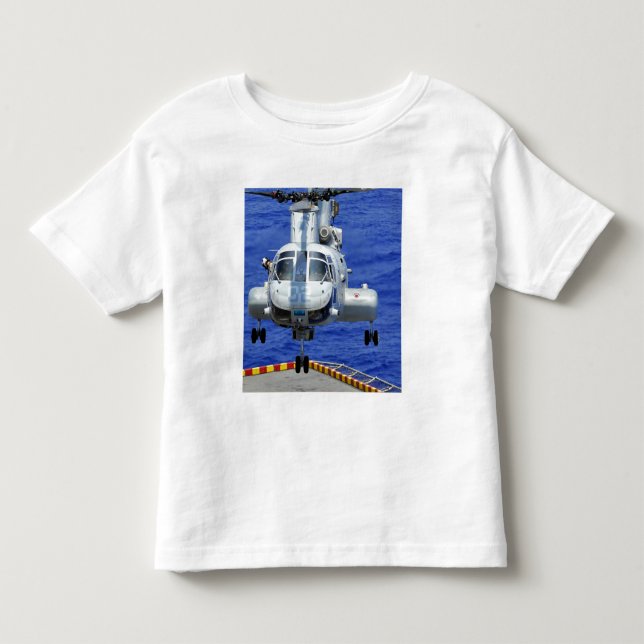 Camiseta De Bebé Un helicóptero CH-46E Sea Knight (Anverso)