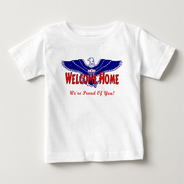 Camiseta De Bebé Un hogar agradable militar (Anverso)