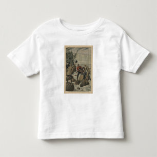 Camiseta De Bebé Un hombre en un barril cruzando las Cataratas del