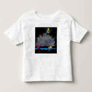 Camiseta De Bebé Un hombre perseguido por zombies