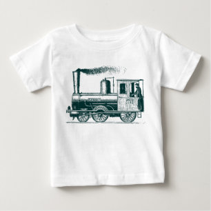 Camiseta De Bebé Un hombre y su tren - Dk Green