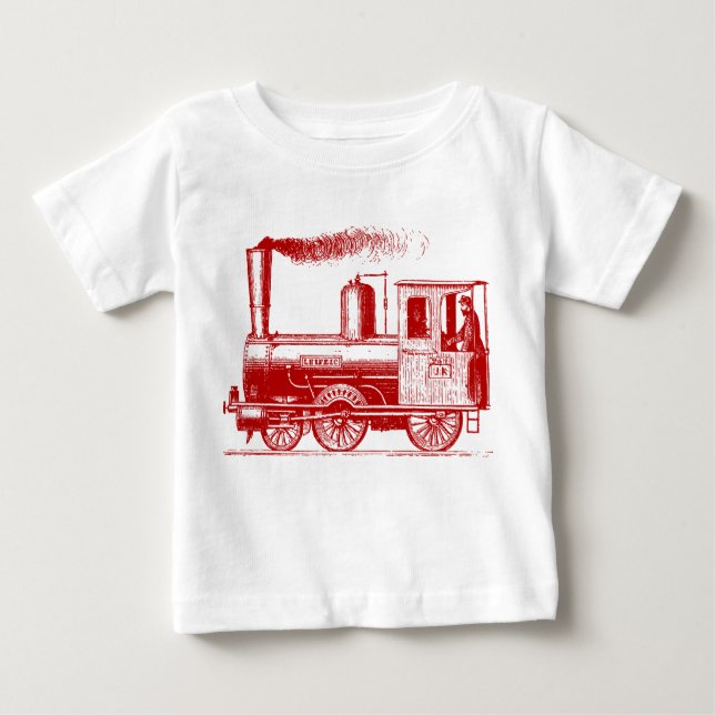 Camiseta De Bebé Un hombre y su tren - Ruby (Anverso)
