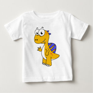Camiseta De Bebé Un Ilustracion Agradable De Un Espinosaurio. 2