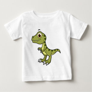 Camiseta De Bebé Un Ilustracion Agradable De Un Rex Tirrannosauro.