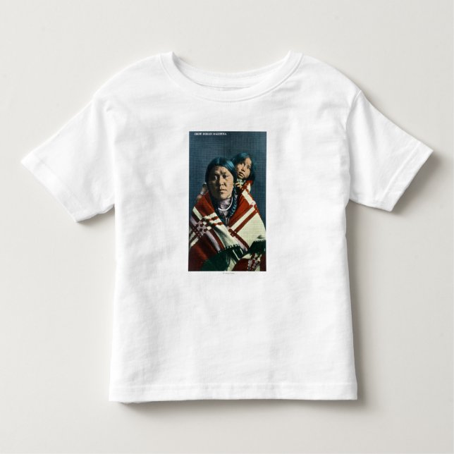 Camiseta De Bebé Un indio Madonna del cuervo y niño (Anverso)