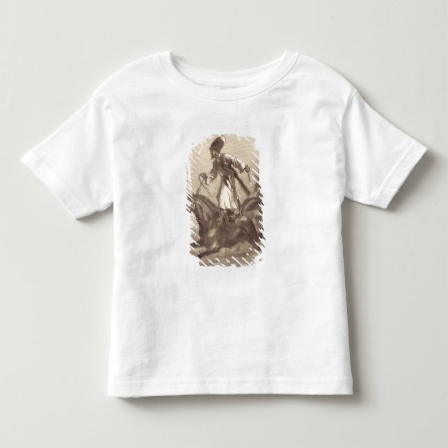 Camiseta De Bebé Un jinete del Cossack (Anverso)