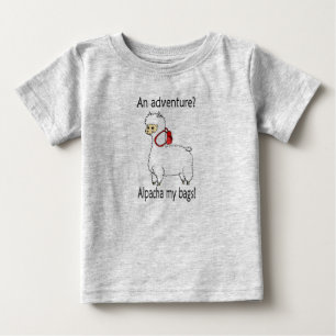 Camiseta De Bebé Un juego de palabras de aventura alpacha