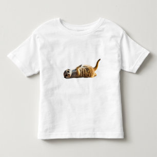 Camiseta De Bebé un juguetón meerkat bebé rodando