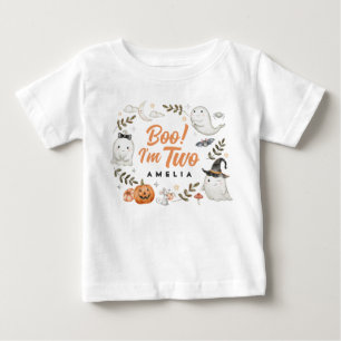 Camiseta De Bebé ¡Un lindo boo de cumpleaños de Halloween! Soy dos 