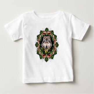 Camiseta De Bebé Un Lobo Timber Surrounded By Ladys Slipper