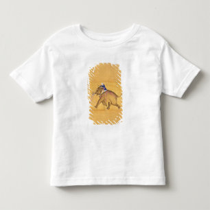 Camiseta De Bebé Un Mahout que monta un elefante, del Clive grande