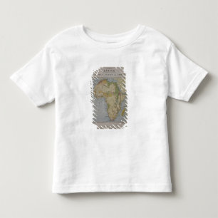 Camiseta De Bebé Un mapa de África para ilustrar los viajes de