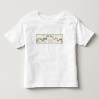 Camiseta De Bebé Un mapa general del río Ohio