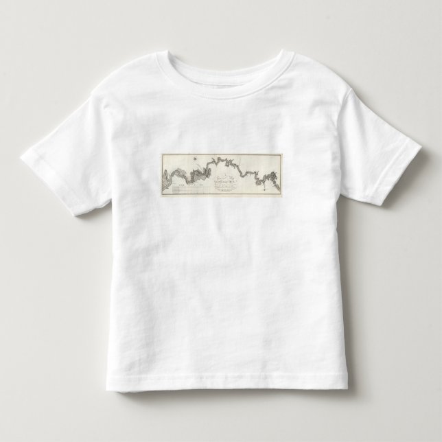 Camiseta De Bebé Un mapa general del río Ohio (Anverso)