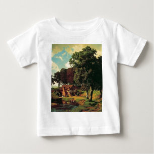 Camiseta De Bebé Un molino oxidado por Bierstadt Albert