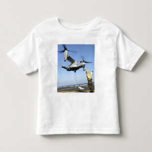Camiseta De Bebé Un MV-22 Osprey lanza desde el USS Nassau