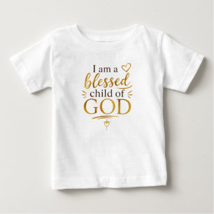 Camiseta De Bebé Un Niño Bendito de Dios