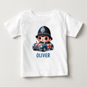 Camiseta De Bebé Un niño de la policía británica que maneja