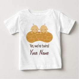 Camiseta De Bebé Un Niño Gemano Personalizó A Los Bebés En Un Cacah