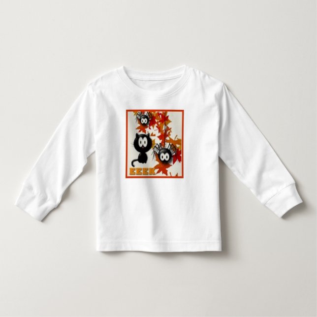 Camiseta De Bebé Un niño pequeño de Halloween (Anverso)