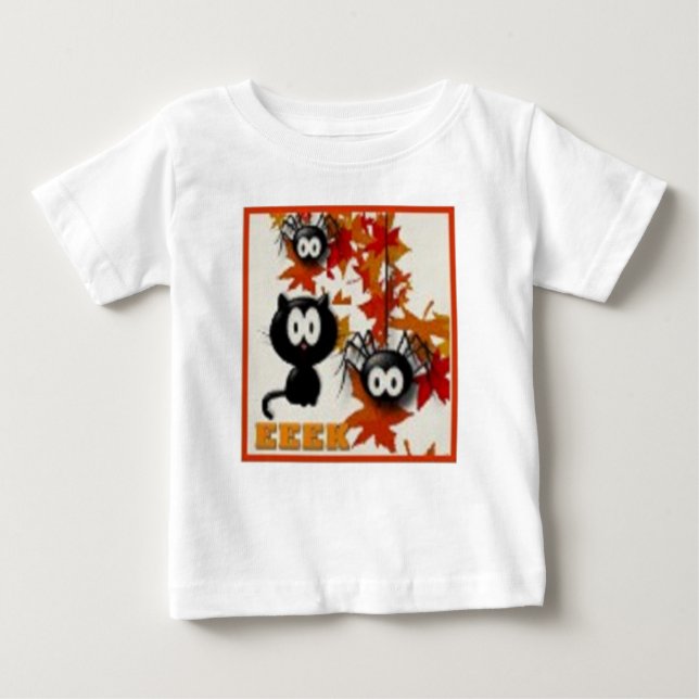 Camiseta De Bebé Un niño pequeño de Halloween (Anverso)
