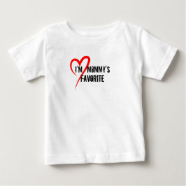 Camiseta De Bebé Un niño pequeño y favorito de mamá es Tee