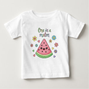 Camiseta De Bebé Un nombre personalizado de uno en melón