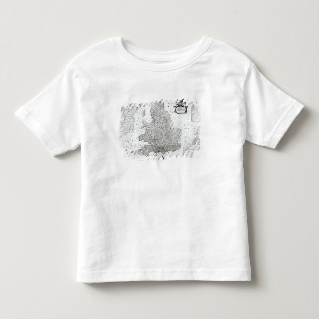 Camiseta De Bebé Un nuevo mapa del Reino de Inglaterra (Anverso)