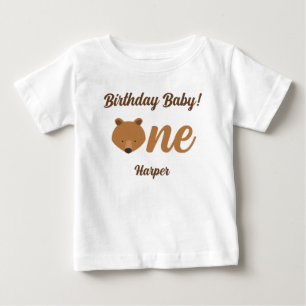 Camiseta De Bebé Un oso divertido primer cumpleaños bebé camiseta