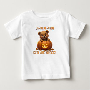 Camiseta De Bebé Un Oso Que No Se Puede Oír En Una Halloween De Cal