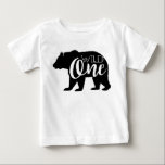 Camiseta De Bebé Un oso salvaje | Primera fiesta de cumpleaños<br><div class="desc">Por diseños redefinidos</div>