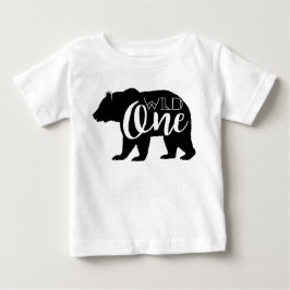 Camiseta De Bebé Un oso salvaje | Primera fiesta de cumpleaños