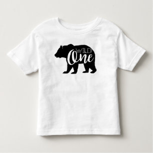 Camiseta De Bebé Un oso salvaje   Primera fiesta de cumpleaños