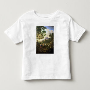 Camiseta De Bebé Un paisaje Arcadian con la cacerola y la siringe