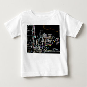 Camiseta De Bebé Un paisaje colorido en Manhattan
