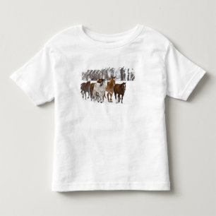 Camiseta De Bebé Un paisaje invernal de carrera