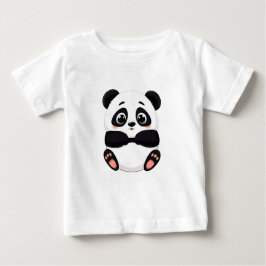 Camiseta De Bebé Un Panda feliz y amigable