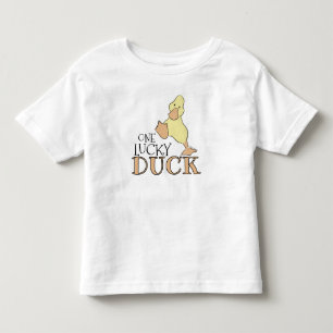 Camiseta De Bebé Un Pato Afortunado Gráfico de Dibujos Animados Lin