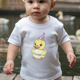 Camiseta De Bebé Un Pato Afortunado Nacimiento Niños Primero